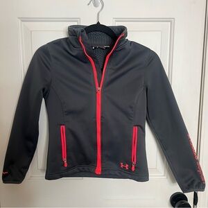 Youth Under Armour Grey & Pink Cold Gear Infrared Jacket